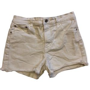 GAP Denim White Short Shorts Size 27 Regular Environmentally Friendly!